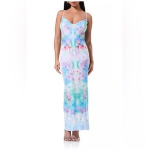 knee length dresses for ladies Ruched Off-Shoulder Mesh-Sleeve Mermaid Maxi Dress - Black 4